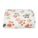 Pet Bed Blanket - Soft Fleece Paw Print Pet Blanket For Small/Medium/Large Cats and Dogs