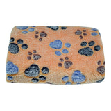 Pet Bed Blanket - Soft Fleece Paw Print Pet Blanket For Small/Medium/Large Cats and Dogs