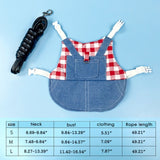 Pet Rabbit Denim Outfit