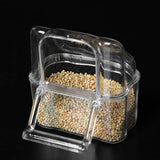 Transparent Plastic Bird Food Holder