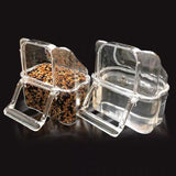 Transparent Plastic Bird Food Holder