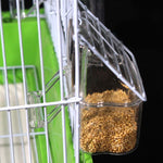 Transparent Plastic Bird Food Holder