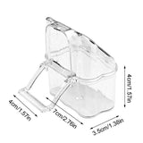 Transparent Plastic Bird Food Holder