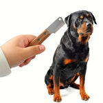 Professional Stripping Knife Dog Comb Stainless Steel with Wooden Handle