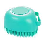 Pet Bath Massage Brush with Shampoo and Soap Shampoo Dispenser