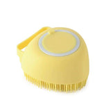 Pet Bath Massage Brush with Shampoo and Soap Shampoo Dispenser