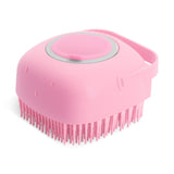 Pet Bath Massage Brush with Shampoo and Soap Shampoo Dispenser