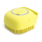 Pet Bath Massage Brush with Shampoo and Soap Shampoo Dispenser