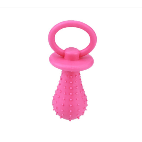 Rubber Pacifier Chew Toy With Bell