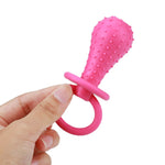 Rubber Pacifier Chew Toy With Bell