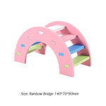 Wooden Rainbow Bridge and Swing Selection